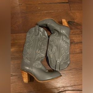 Grey Cowgirl Boots COPY